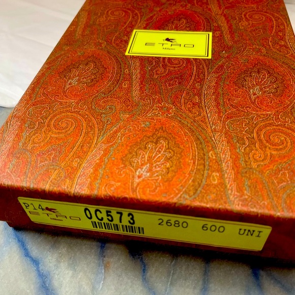 ETRO Milano Zip Around Continental Long Wallet Made In Italy ~ NWT! - Picture 10 of 17